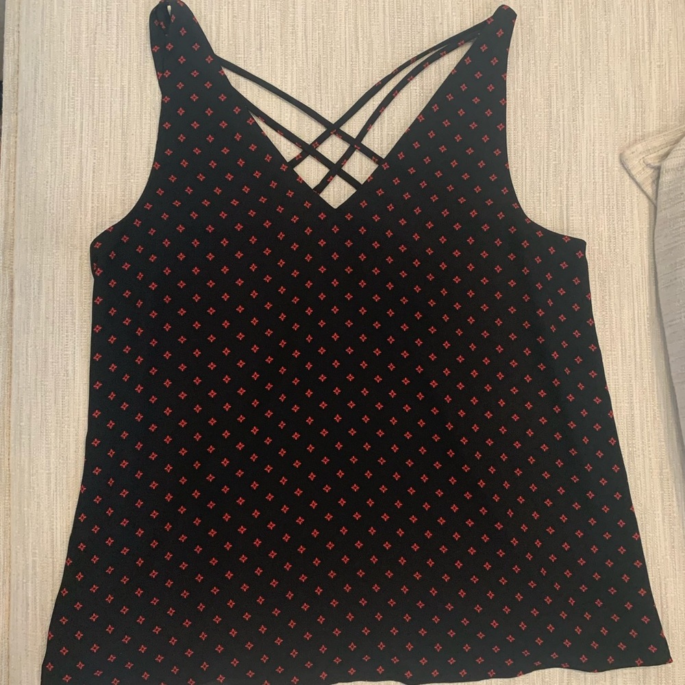 Express Black & Red Patterned Cami Size S
